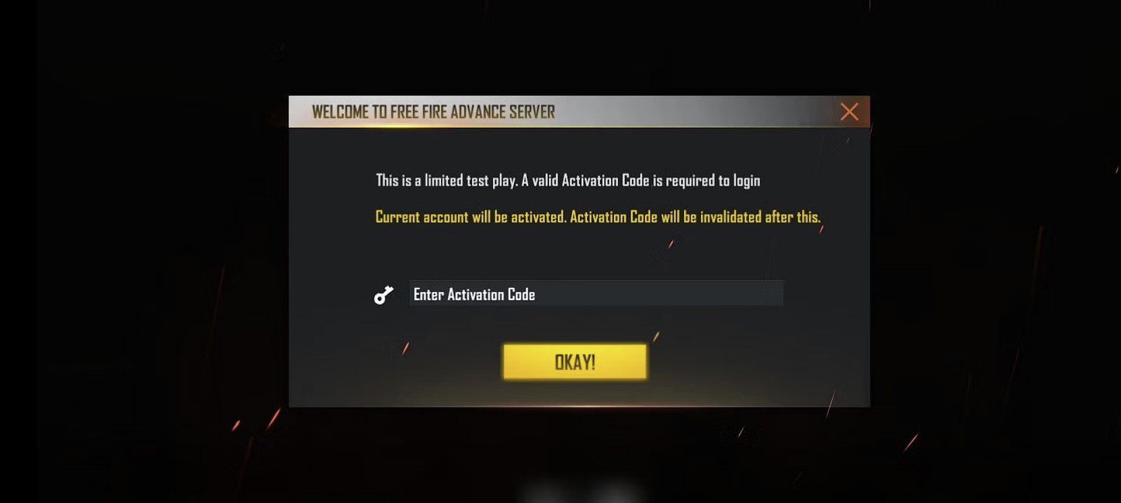 Activation Code