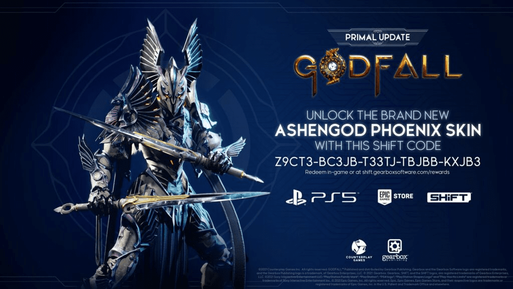 Ashengod Phoenix Skin - Godfall Code