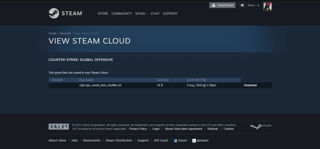 Download Steam Cloud