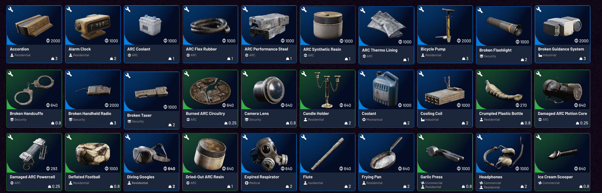 ARC Raiders safe to recycle reference image 1