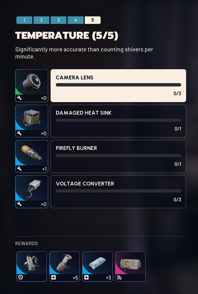 ARC Raiders Weather Monitor System Stage 5 material list