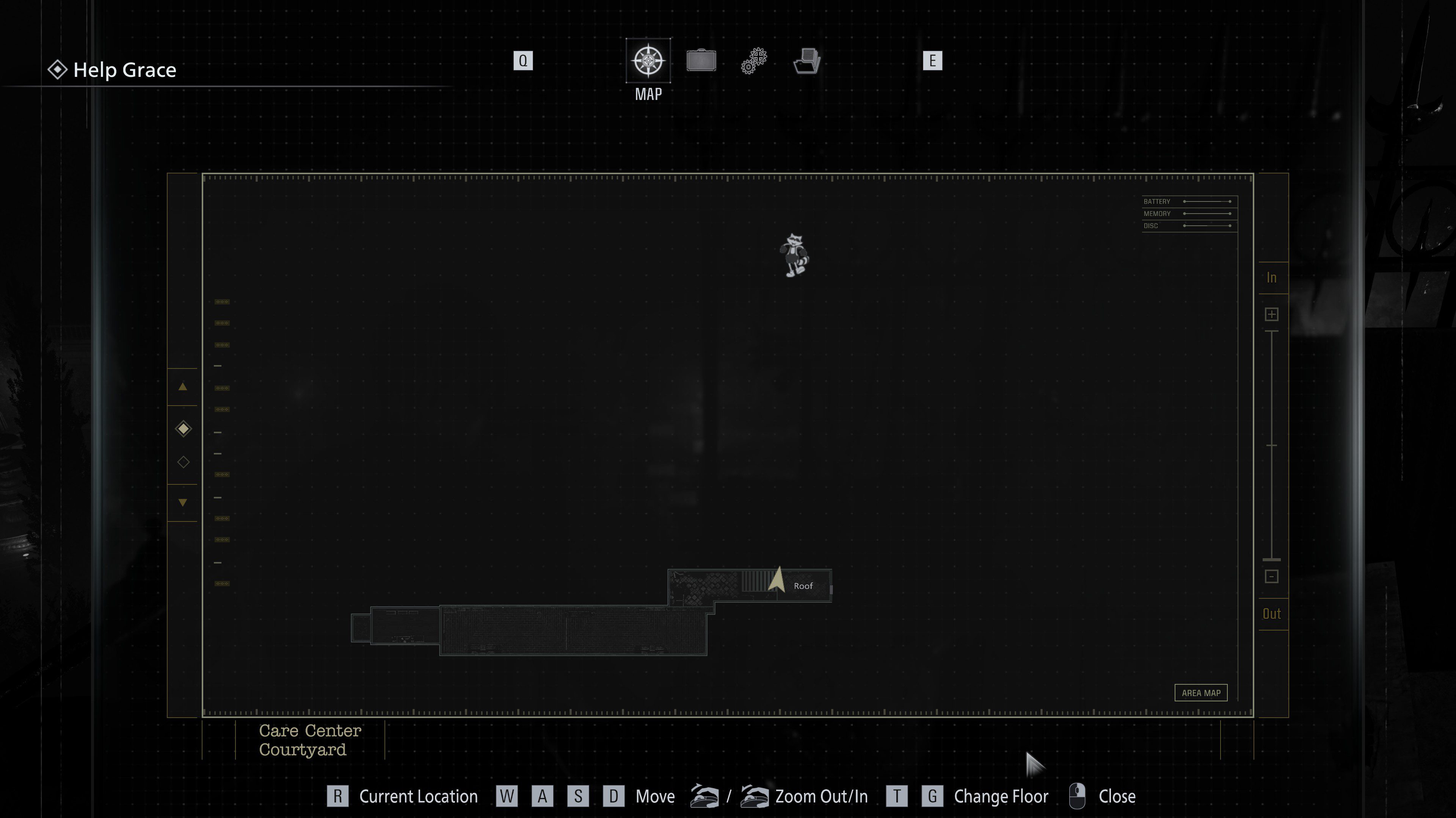 10 - Leon - Care Center Courtyard in-game collectible position