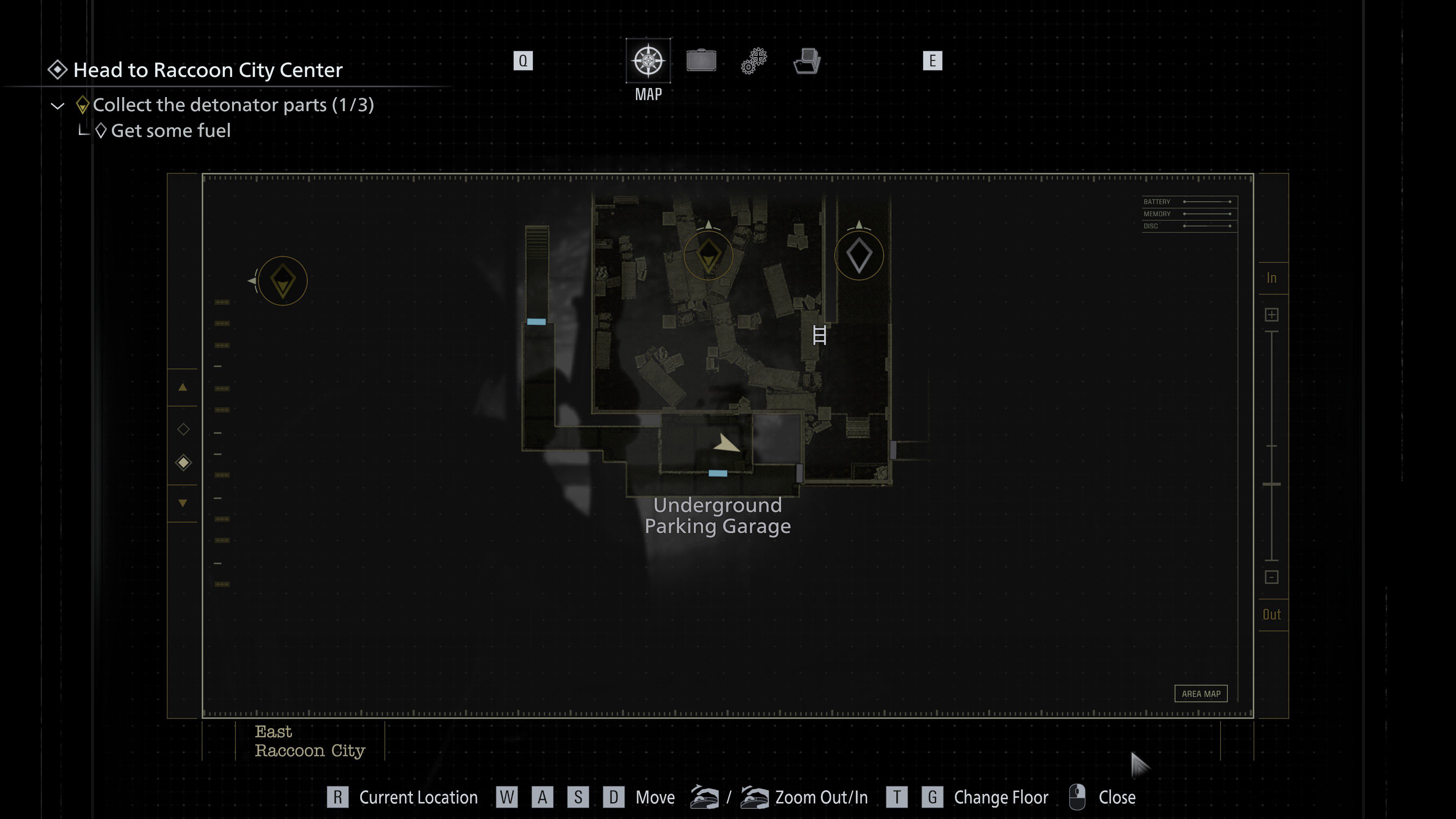 12 - Leon - East Racoon City in-game collectible position