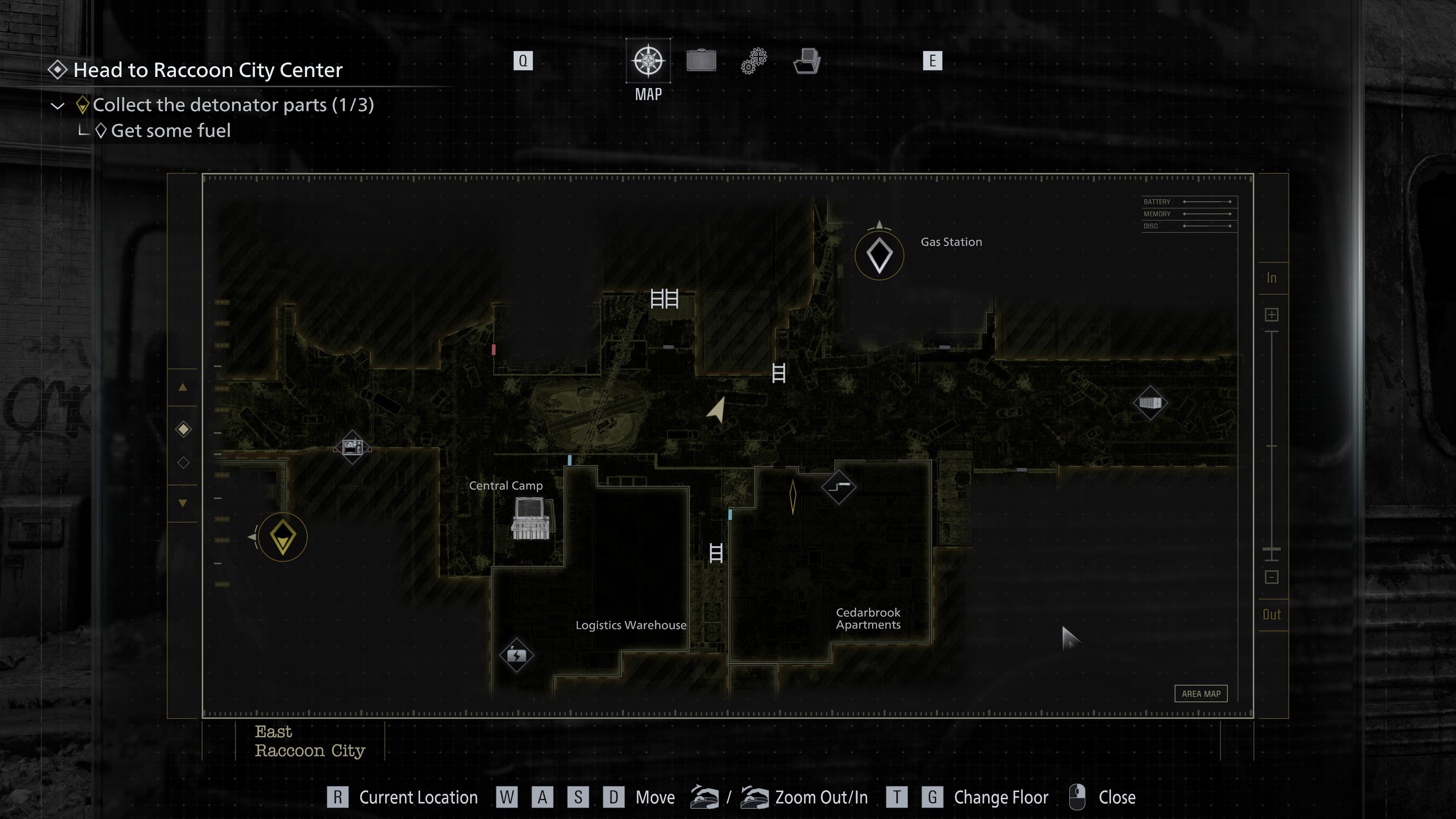 13 - Leon - East Racoon City in-game collectible position