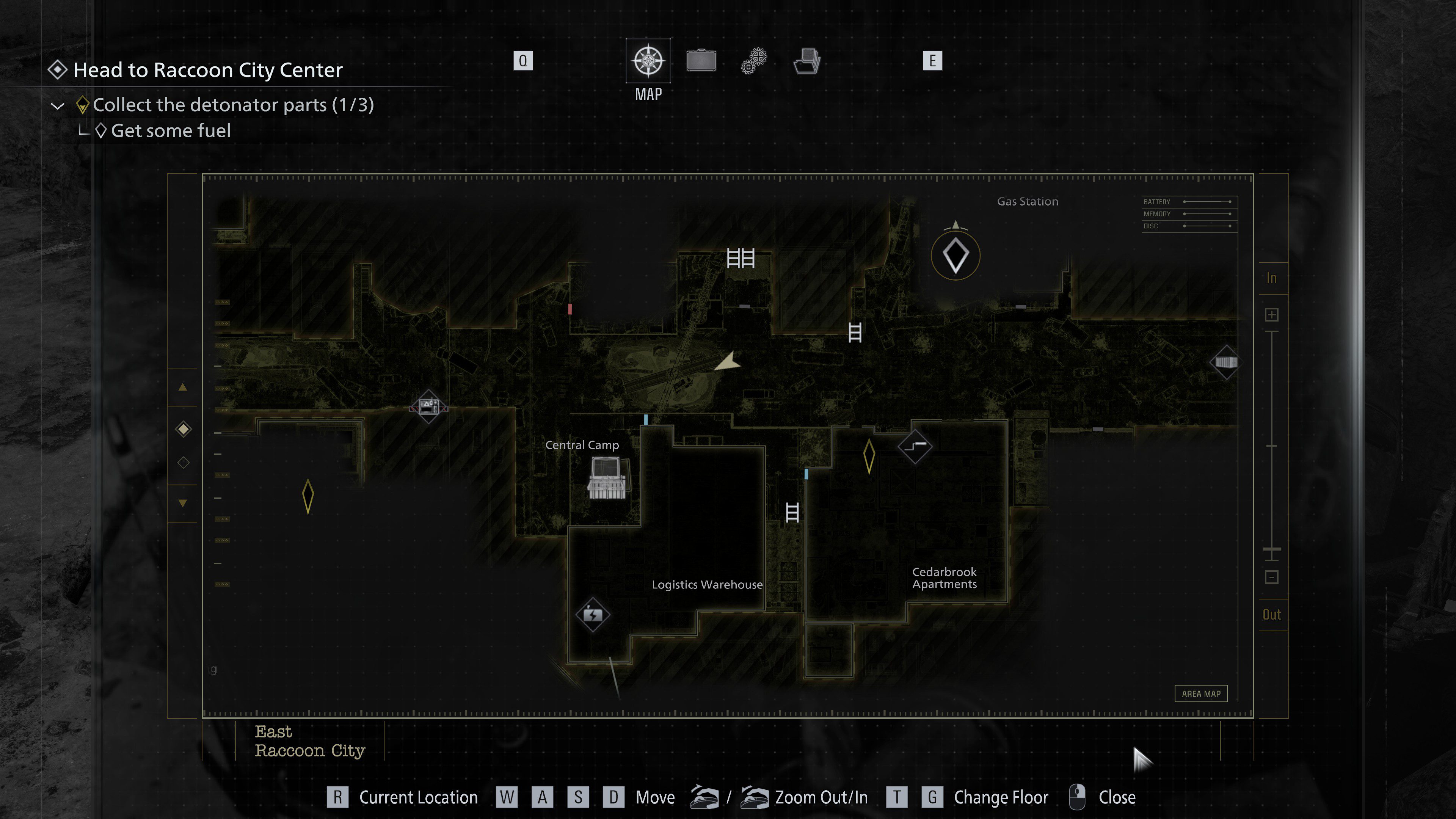 14 - Leon - East Racoon City in-game collectible position