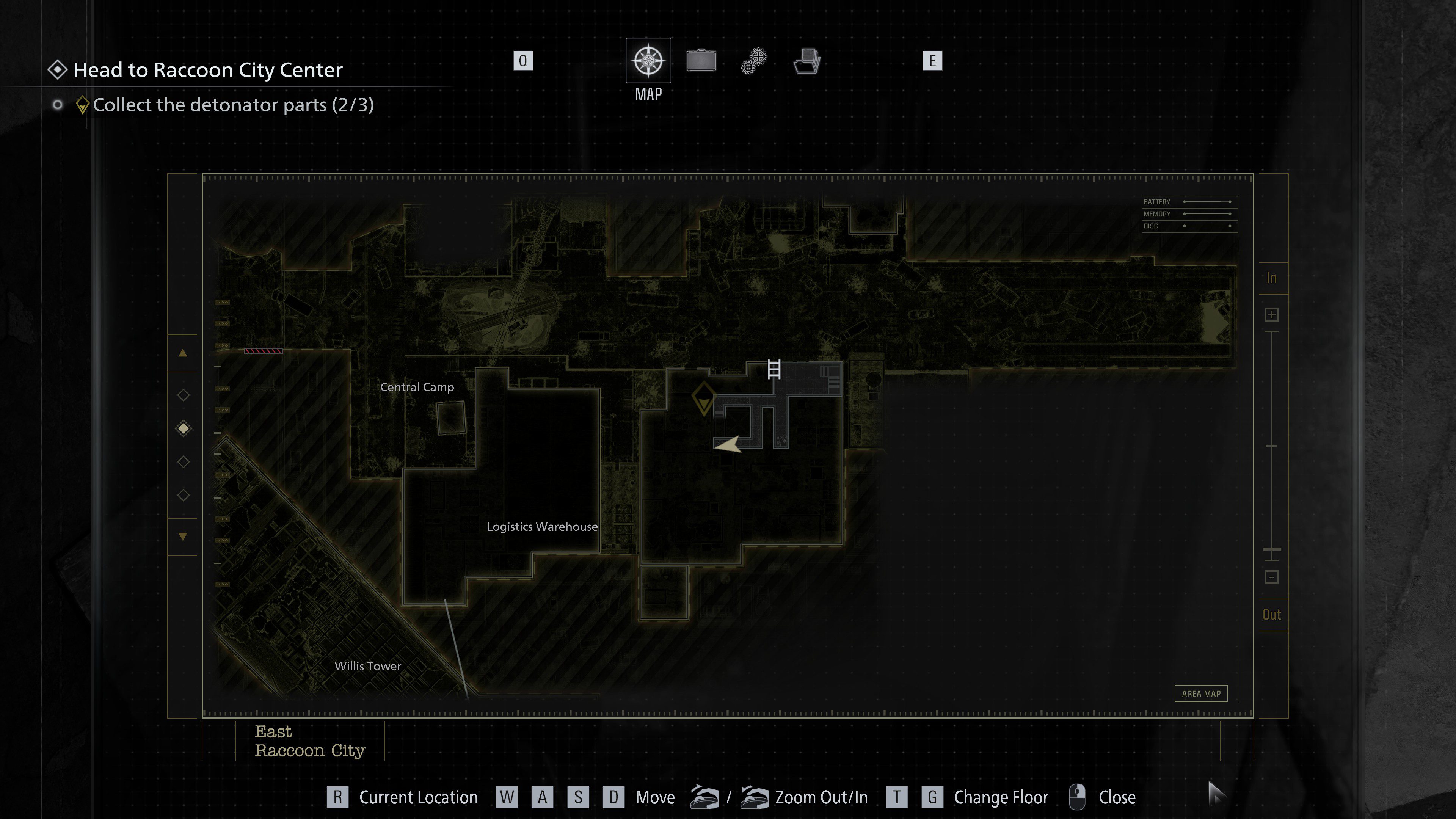 18 - Leon - East Racoon City in-game collectible position