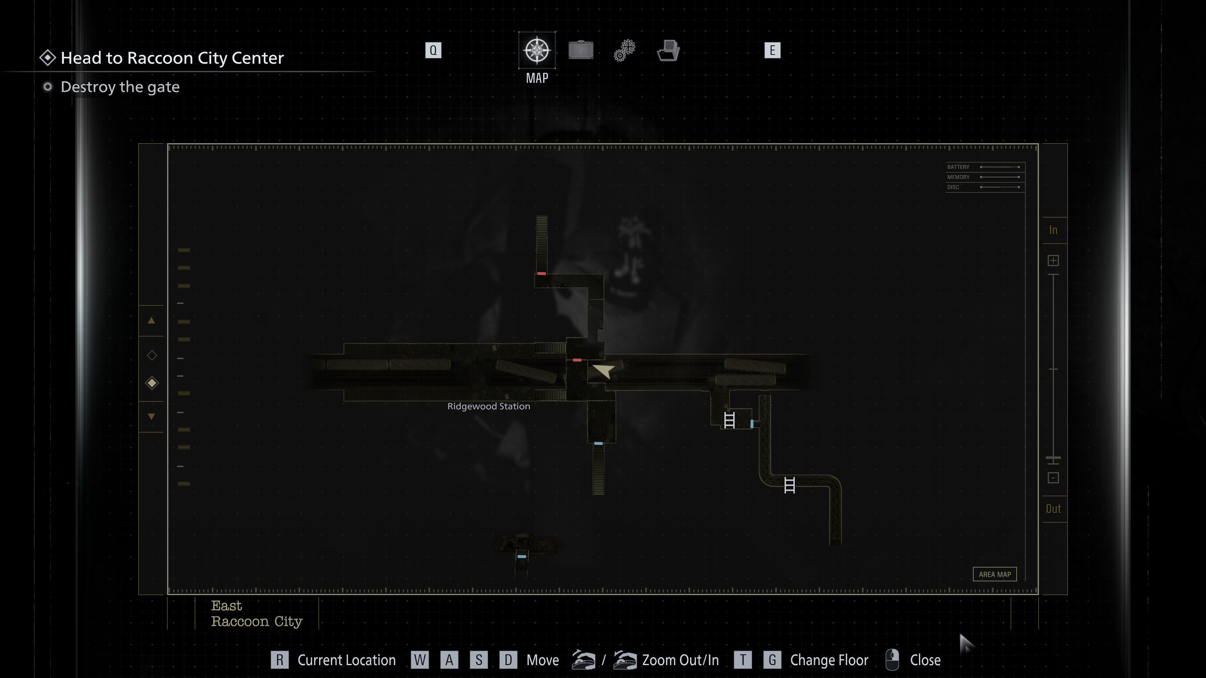 19 - Leon - East Racoon City in-game collectible position