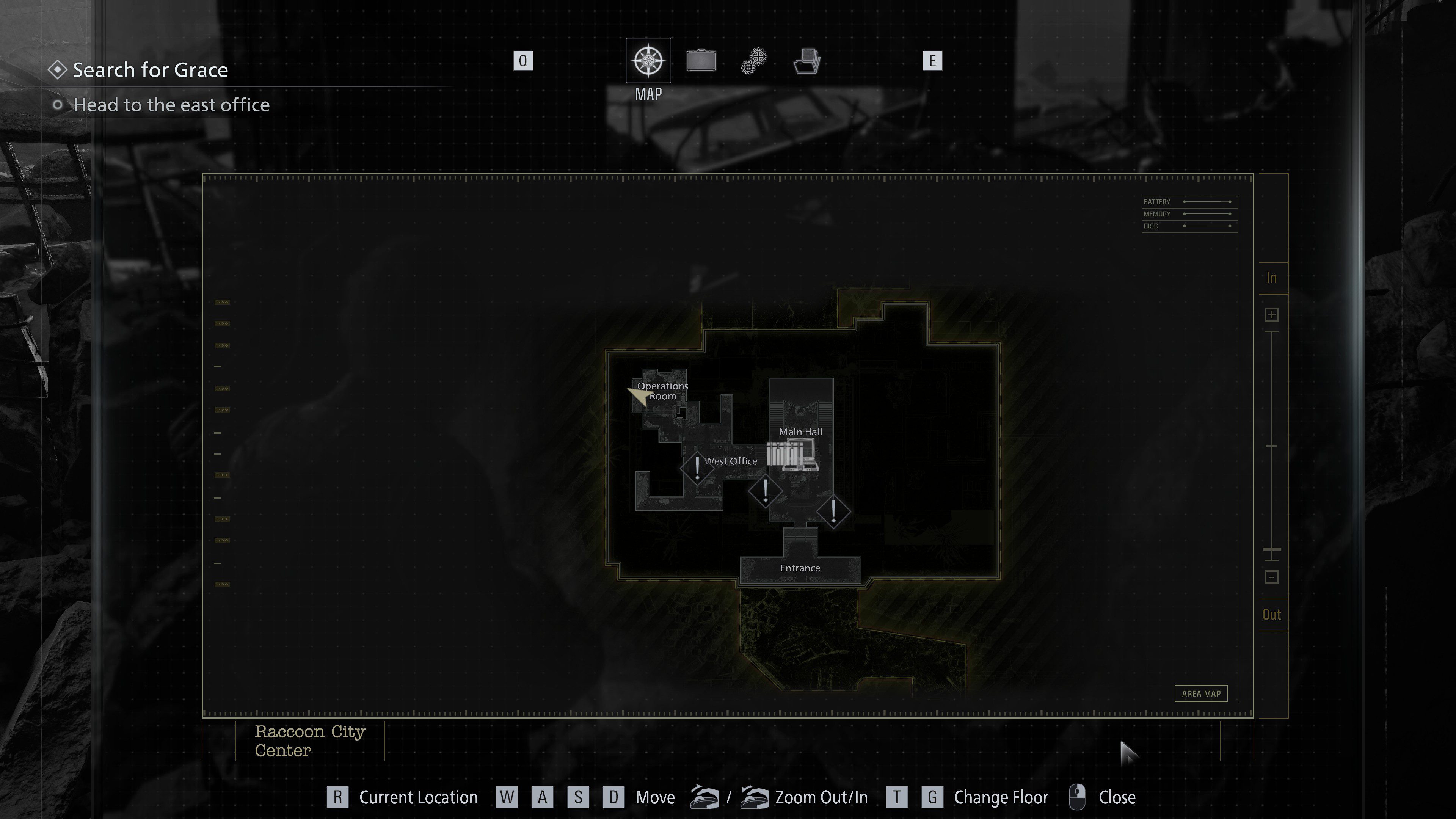 21 - Leon - Racoon City Center in-game collectible position