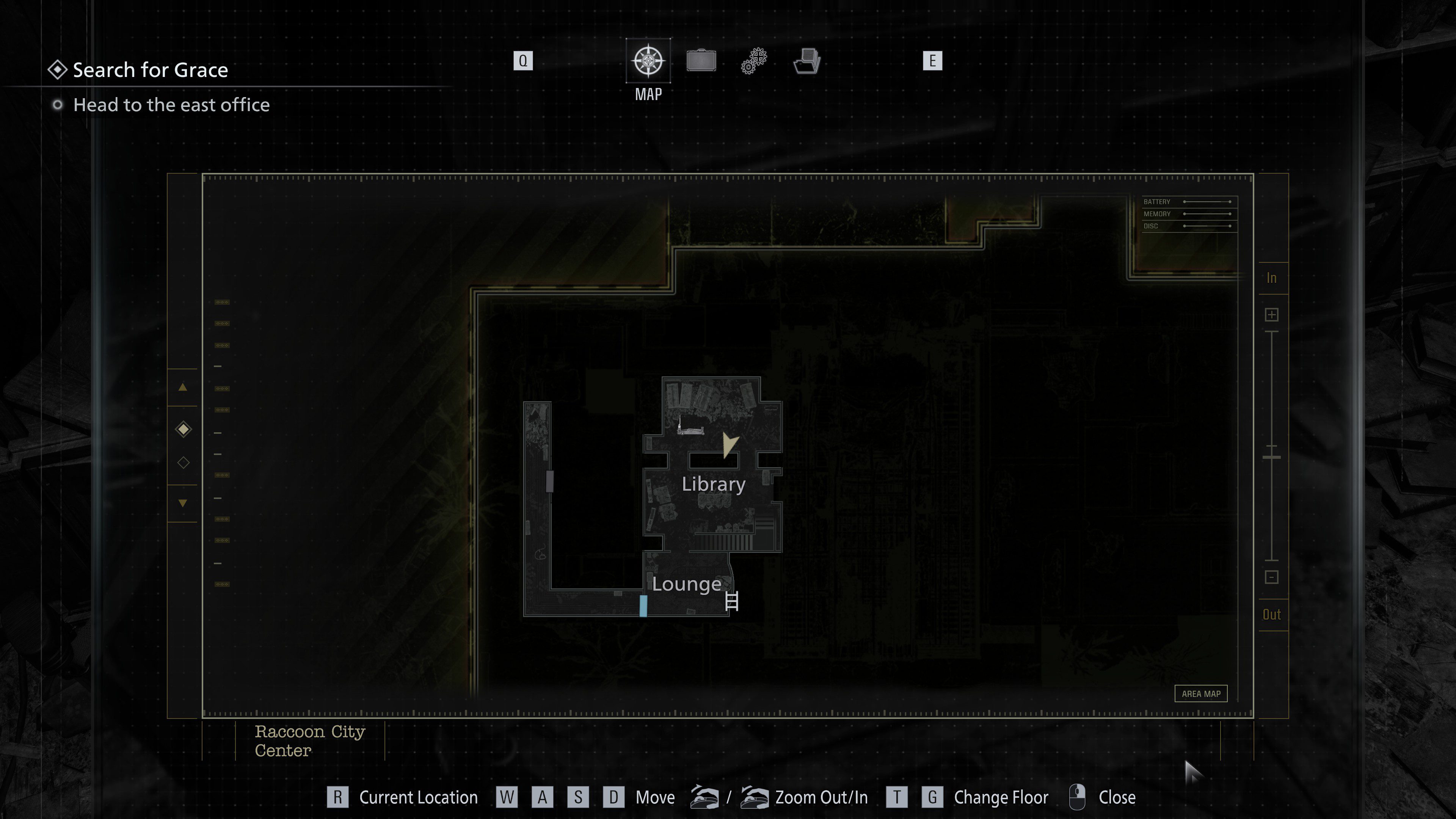 22 - Leon - Racoon City Center in-game collectible position