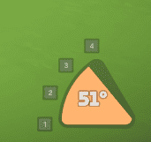 Super Battle Golf Hole in One Guide: Desert 1 Showdown and Coast 8 Gauntlet 8 Coast 8 angle set to 51 degrees